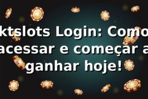 ktslots Login: Como acessar e começar a ganhar hoje! 🚀